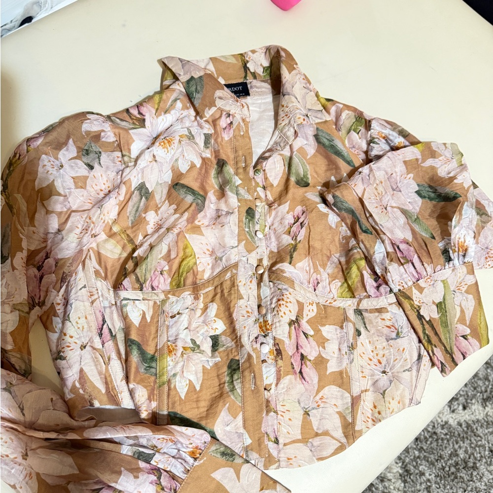 Bardot Floral Blouse